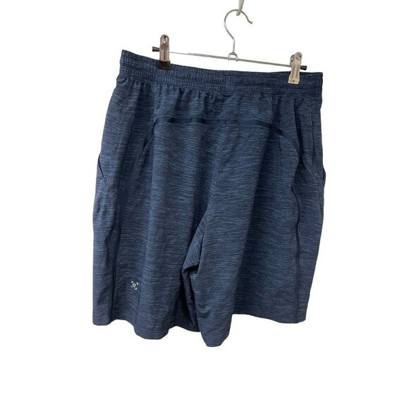 Lululemon Pace Breaker Short *Linerless 9" Heather Allover Iron Blue True Navy L - Picture 2 of 9